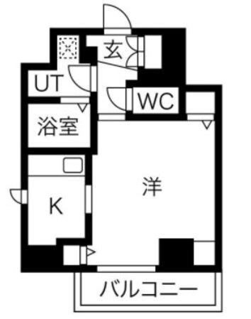 PARK Hills 北堀江 la modaの物件間取画像